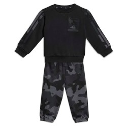Adidas Seasonal Essentials Camo Fleece Jogger French Terry set - Black (Black / Carbon) детски,екипи,adidas,seasonal,essentials,camo,fleece,jogger,french,terry,set,black,(black,carbon)