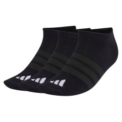 Чорапи Adidas Thin&Light Sportswear no show socks 3 units - Black (Black / Black / White) чорапи,мъжки,чорапи,дамски,чорапи,adidas,thin&light,sportswear,no,show,socks,3,units,black,(black,black,white)