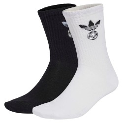 Чорапи Adidas Originals Football Embroidered crew socks 2 units - White / Black (White / Black) чорапи,мъжки,чорапи,дамски,чорапи,adidas,originals,football,embroidered,crew,socks,2,units,white,black,(white,black)