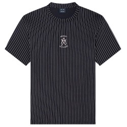 тениска,мъжки,тениски,дамски,тениски,armani,exchange,xm001791,af10356,short,sleeve,t,shirt,black,(black,driftwood,stripes)