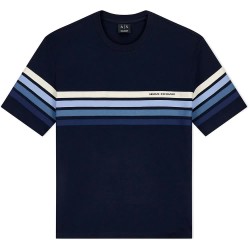 Тениска Armani exchange XM002055_AF10358 short sleeve T-shirt - Blue (Deep Navy) тениска,мъжки,тениски,дамски,тениски,armani,exchange,xm002055,af10358,short,sleeve,t,shirt,blue,(deep,navy)