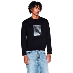 блуза,мъжки,пуловери,armani,exchange,xm002226,af10830,sweatshirt,black,(black)