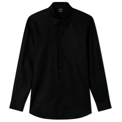 Armani exchange XM002263_AF13131 shirt - Black (Black Diagonal Letter) дамски,ризи,мъжки,ризи,armani,exchange,xm002263,af13131,shirt,black,(black,diagonal,letter)