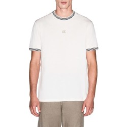 Тениска Armani exchange XM002451_AF10356 short sleeve T-shirt - White (Cream) тениска,мъжки,тениски,дамски,тениски,armani,exchange,xm002451,af10356,short,sleeve,t,shirt,white,(cream)