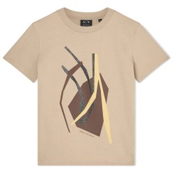 Тениска Armani exchange XW001713_AF16356 short sleeve T-shirt - Beige (Sand) тениска,мъжки,тениски,дамски,тениски,armani,exchange,xw001713,af16356,short,sleeve,t,shirt,beige,(sand)