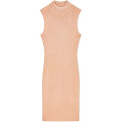 Рокля Armani exchange XW001875_AF11957 sleeveless dress - Beige (Metallic Bloom) рокля,дамски,поли,и,рокли,armani,exchange,xw001875,af11957,sleeveless,dress,beige,(metallic,bloom)