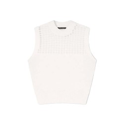 Блуза Armani exchange XW001906_AF21574 Sleeveless Sweater - White (Iso) блуза,мъжки,пуловери,дамски,пуловери,armani,exchange,xw001906,af21574,sleeveless,sweater,white,(iso)