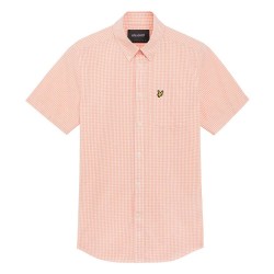 риза,с,къс,ръкав,мъжки,ризи,lyle,&,scott,sw2213v,slim,fit,short,sleeve,shirt,orange,pink,(goalie,pink,white)
