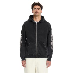 Блуза Volcom Die By The Stone full zip sweatshirt - Black (Light Acid Black) блуза,мъжки,пуловери,volcom,die,by,the,stone,full,zip,sweatshirt,black,(light,acid,black)