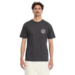 Тениска Volcom Drain You short sleeve T-shirt - Grey (Heather Black) тениска,мъжки,тениски,дамски,тениски,volcom,drain,you,short,sleeve,t,shirt,grey,(heather,black)