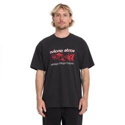 Тениска Volcom Ingrow short sleeve T-shirt - Black (Black) тениска,мъжки,тениски,дамски,тениски,volcom,ingrow,short,sleeve,t,shirt,black,(black)