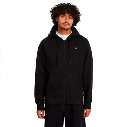 Блуза Volcom Single Stone full zip sweatshirt - Black (Black) блуза,мъжки,пуловери,volcom,single,stone,full,zip,sweatshirt,black,(black)