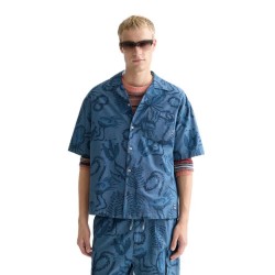 Риза с къс ръкав Scotch & soda 182239 short sleeve shirt - Blue (Desert Floral Indigo) риза,с,къс,ръкав,дамски,ризи,мъжки,ризи,scotch,&,soda,182239,short,sleeve,shirt,blue,(desert,floral,indigo)