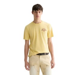 тениска,мъжки,тениски,дамски,тениски,scotch,&,soda,182287,short,sleeve,t,shirt,yellow,(raffia)