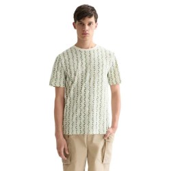 Тениска Scotch & soda 183087 short sleeve T-shirt - Beige (Horseshoe Stripe Eggnog) тениска,мъжки,тениски,дамски,тениски,scotch,&,soda,183087,short,sleeve,t,shirt,beige,(horseshoe,stripe,eggnog)