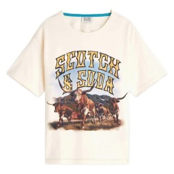 Тениска Scotch & soda 183097 short sleeve T-shirt - Beige (Eggnog) тениска,мъжки,тениски,дамски,тениски,scotch,&,soda,183097,short,sleeve,t,shirt,beige,(eggnog)