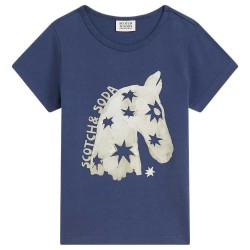 тениска,мъжки,тениски,дамски,тениски,scotch,&,soda,184647,short,sleeve,t,shirt,blue,(oceana)