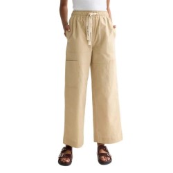 Панталони Scotch & soda Noa Linen Wide Leg high waist pants - Beige (Travertine) панталони,мъжки,панталони,дамски,панталони,scotch,&,soda,noa,linen,wide,leg,high,waist,pants,beige,(travertine)
