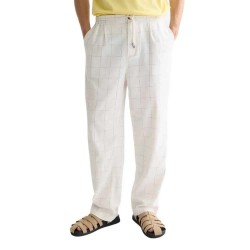 панталони,мъжки,панталони,дамски,панталони,scotch,&,soda,oliver,linen,relaxed,straight,fit,pants,white,(bright,white,blue,check)