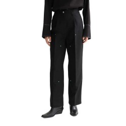 панталони,мъжки,панталони,дамски,панталони,scotch,&,soda,raine,studded,wide,leg,high,waist,pants,black,(meteorite)