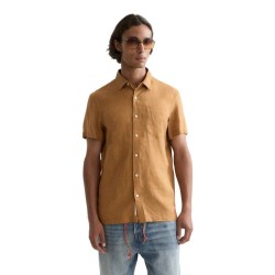 риза,с,къс,ръкав,мъжки,ризи,scotch,&,soda,seasonal,core,linen,regular,fit,short,sleeve,shirt,brown,(cathay,spice)