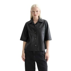 Риза с къс ръкав Scotch & soda U9A01122T short sleeve shirt - Black (Meteorite) риза,с,къс,ръкав,дамски,ризи,scotch,&,soda,u9a01122t,short,sleeve,shirt,black,(meteorite)