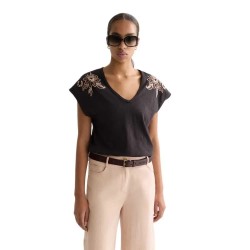 тениска,мъжки,тениски,дамски,тениски,scotch,&,soda,u9a01297t,short,sleeve,v,neck,t,shirt,black,(meteorite)