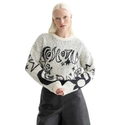Блуза Scotch & soda U9B01072T sweater - White (Eggnog) блуза,дамски,пуловери,дамски,плетени,дрехи,scotch,&,soda,u9b01072t,sweater,white,(eggnog)