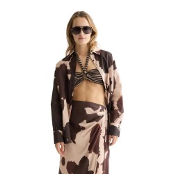 Риза с дълъг ръкав Scotch & soda U9B01330T Linen long sleeve shirt - Brown (Painterly Animal Eggnog) риза,с,дълъг,ръкав,дамски,ризи,мъжки,ризи,scotch,&,soda,u9b01330t,linen,long,sleeve,shirt,brown,(painterly,animal,eggnog)