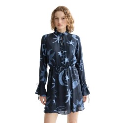 рокля,дамски,поли,и,рокли,scotch,&,soda,ufu01176t,long,sleeve,short,dress,blue,(cosmic,sky,spaced,carbon)