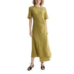 Рокля Scotch & soda UFU01179T short sleeve midi dress - Green (Green Moss) рокля,дамски,поли,и,рокли,scotch,&,soda,ufu01179t,short,sleeve,midi,dress,green,(green,moss)