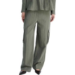 панталони,дамски,панталони,tommy,hilfiger,fluid,utility,loose,straight,fit,pants,green,(platinum,rust)