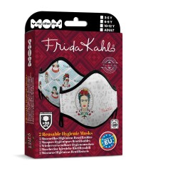 My other me fun company Frida Kahlo Premium face mask 2 units - White (White / Blue) други,аксесоари,my,other,me,fun,company,frida,kahlo,premium,face,mask,2,units,white,(white,blue)
