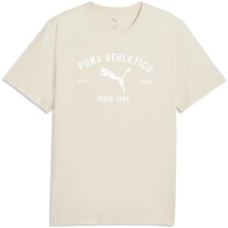 тениска,мъжки,тениски,дамски,тениски,puma,class,graphic,short,sleeve,t,shirt,beige,(alpine,snow)