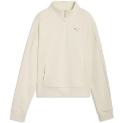 блуза,дамски,блузи,puma,class,relaxed,fit,half,zip,sweatshirt,beige,(alpine,snow)