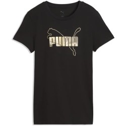 тениска,мъжки,тениски,дамски,тениски,puma,ess,logo,lab,metallic,short,sleeve,t,shirt,black,(puma,black,puma,silver)
