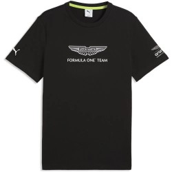 Тениска Puma x Aston Martin F1 Essential Big Logo short sleeve T-shirt - Black (Puma Black) тениска,мъжки,тениски,дамски,тениски,puma,x,aston,martin,f1,essential,big,logo,short,sleeve,t,shirt,black,(puma,black)
