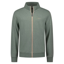Блуза Nza new zealand 26AN300 full zip sweatshirt - Green (Light Sage Melange) блуза,мъжки,пуловери,nza,new,zealand,26an300,full,zip,sweatshirt,green,(light,sage,melange)