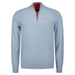 блуза,мъжки,пуловери,дамски,пуловери,nza,new,zealand,26an406,half,zip,sweater,blue,(sky,blue)