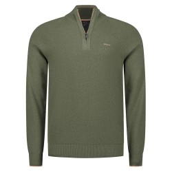 блуза,мъжки,пуловери,дамски,пуловери,nza,new,zealand,26an429,half,zip,sweater,green,(light,sage,melange)