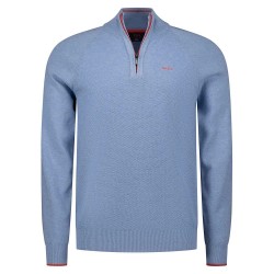 блуза,мъжки,пуловери,дамски,пуловери,nza,new,zealand,26an429,half,zip,sweater,blue,(sky,blue,melange)