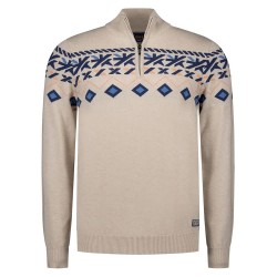 блуза,мъжки,пуловери,дамски,пуловери,nza,new,zealand,26an481,half,zip,sweater,beige,(light,cream,melange)