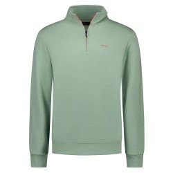 блуза,мъжки,пуловери,nza,new,zealand,26bn301,half,zip,sweatshirt,green,(dewy,green,melange)