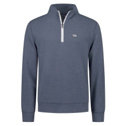 Блуза Nza new zealand 26BN308 half zip sweatshirt - Blue (Shadow Navy Melange) блуза,мъжки,пуловери,nza,new,zealand,26bn308,half,zip,sweatshirt,blue,(shadow,navy,melange)