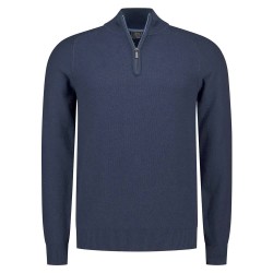 блуза,мъжки,пуловери,дамски,пуловери,nza,new,zealand,26bn408,half,zip,sweater,blue,(shadow,navy,melange)