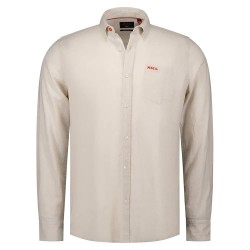 Риза с дълъг ръкав Nza new zealand 26CN506 long sleeve shirt - Beige (Soft Ecru Melange) риза,с,дълъг,ръкав,дамски,ризи,мъжки,ризи,nza,new,zealand,26cn506,long,sleeve,shirt,beige,(soft,ecru,melange)