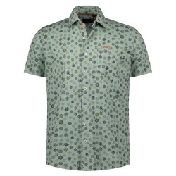 риза,с,къс,ръкав,дамски,ризи,мъжки,ризи,nza,new,zealand,26cn594s,short,sleeve,shirt,green,(mist,green,melange)