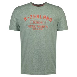 Тениска Nza new zealand 26CN720 short sleeve T-shirt - Green (Mist Green Melange) тениска,мъжки,тениски,дамски,тениски,nza,new,zealand,26cn720,short,sleeve,t,shirt,green,(mist,green,melange)