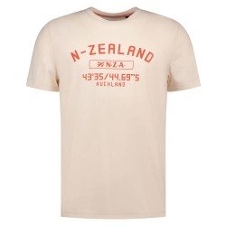 Тениска Nza new zealand 26CN720 short sleeve T-shirt - Beige (Soft Ecru Melange) тениска,мъжки,тениски,дамски,тениски,nza,new,zealand,26cn720,short,sleeve,t,shirt,beige,(soft,ecru,melange)