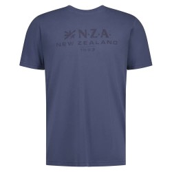 Тениска Nza new zealand 26CN725 short sleeve T-shirt - Blue (Navy Sky) тениска,мъжки,тениски,дамски,тениски,nza,new,zealand,26cn725,short,sleeve,t,shirt,blue,(navy,sky)